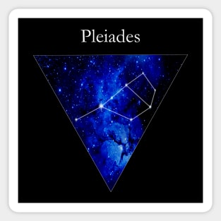 Pleiades Constellation Star Map Sticker